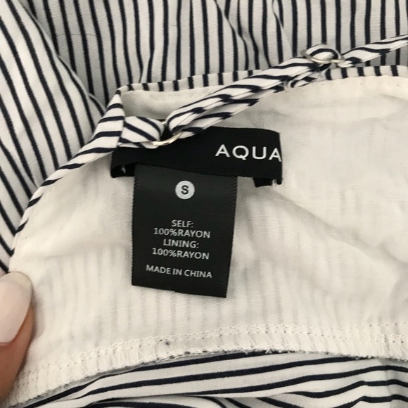 AQUA Two piece striped set- size Small - Picture 4 of 5